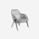 Gray fabric armchair