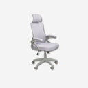 Silla oficina giratoria tela gris
