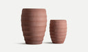 SET VAN 2 KORA POTTEN