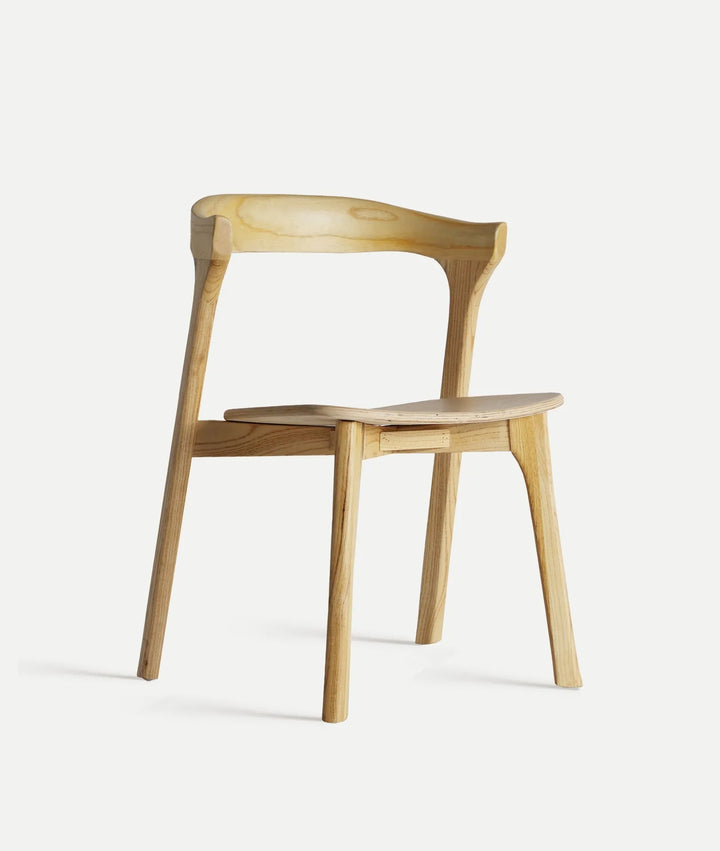 SILLA KUTA DE MADERA DE OLMO NATURAL