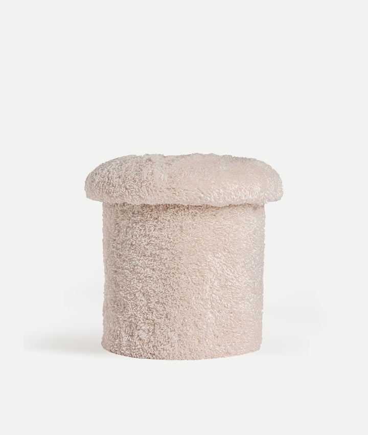 Reposapiés JONZAC con forma de champiñón tapizado en lana