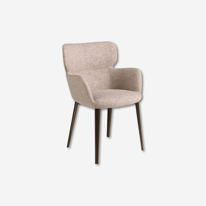 Silla tela marrón jaspeada