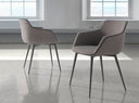 Dark gray fabric chair