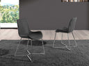 Dark gray fabric chair