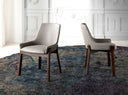 Dark mink leatherette chair