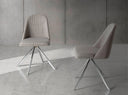 Swivel chair gray fabric