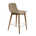 Faux leather mink stool