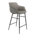 Gray fabric stool