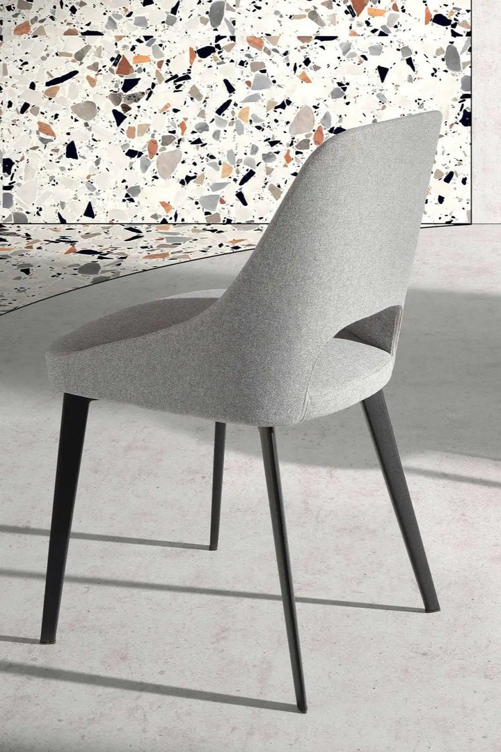 Silla tela gris