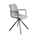 Silla giratoria tela gris oscuro