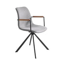 Silla giratoria tela gris oscuro