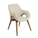 Beige stoffen stoel