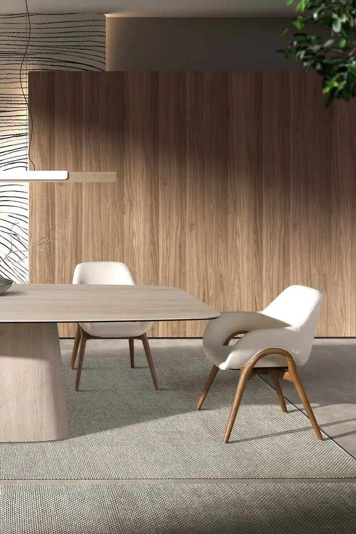 Silla tela beige
