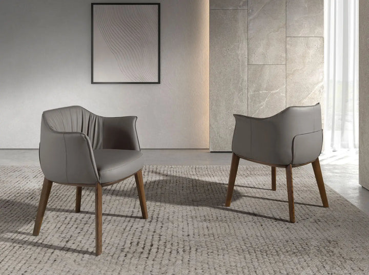 Silla polipiel gris