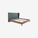 Cama polipiel color verde oscuro