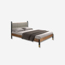 Cama polipiel color gris oscuro