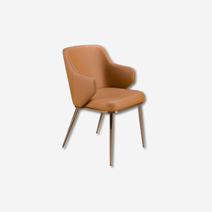 Silla polipiel marrón
