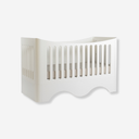 cuna cama convertible lacada blanca para niños