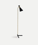 ZWART-GOUD VLOERLAMP