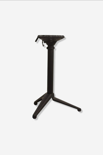 Pé de mesa rebatível alumínio preto 3 pés