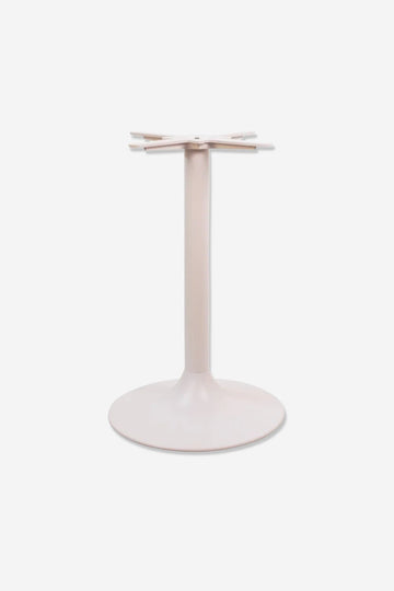 Pé de mesa redondo ferro branco Ø45