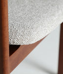 SILLA HEDEL TAPIZADA COLOR MARRON Y GRIS