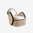 sillon de 1 cuerpo tapizado curvo moderno