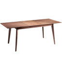 Mesa comedor extensible rectangular nogal