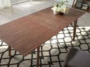 Mesa comedor extensible rectangular nogal