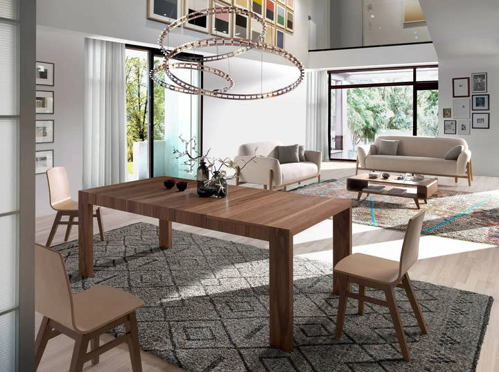 Mesa comedor extensible rectangular nogal - Mesa - El Workshop - nogal - natural