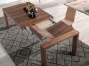 mesa comedor extensible rectangular nogal, vista 3