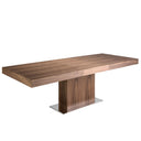 Mesa comedor extensible rectangular nogal