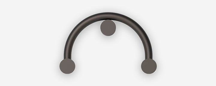 Rigoberta Curved Indirect Wall Lamp - Matte Black