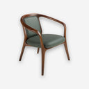 Sillón polipiel verde oscuro - Sillón - El Workshop-71 x 64 x 72 Cm