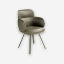 Silla giratoria polipiel verde oliva - Silla - El Workshop-59 x 66 x 84 Cm