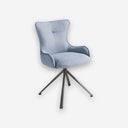 Silla giratoria tela azul - Silla - El Workshop-55 x 63 x 86 Cm