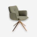 Silla giratoria tela verde oliva - Silla - El Workshop-62 x 75 x 83 Cm