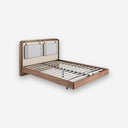 Cama tela color beige y gris - Cama - El Workshop-170 x 215 x 110 Cm