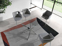 Mesa comedor rectangular cristal templado y acero cromado - Mesa de comedor - El Workshop-130 x 95 x 75 Cm