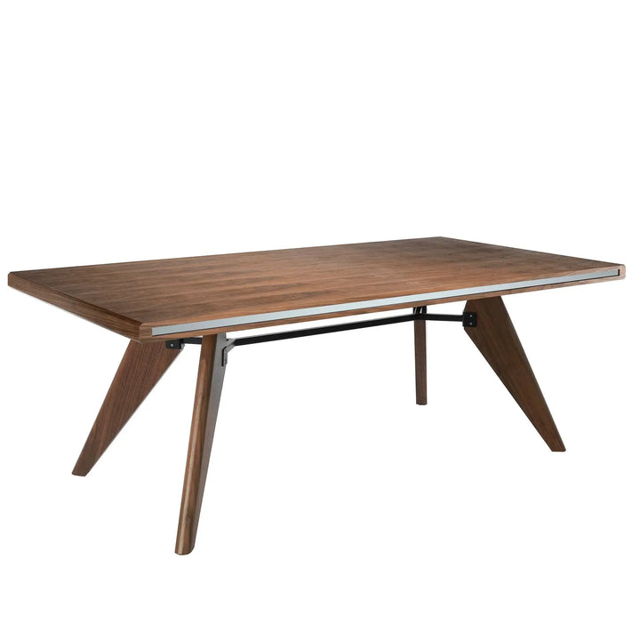 Mesa comedor rectangular nogal y nogal