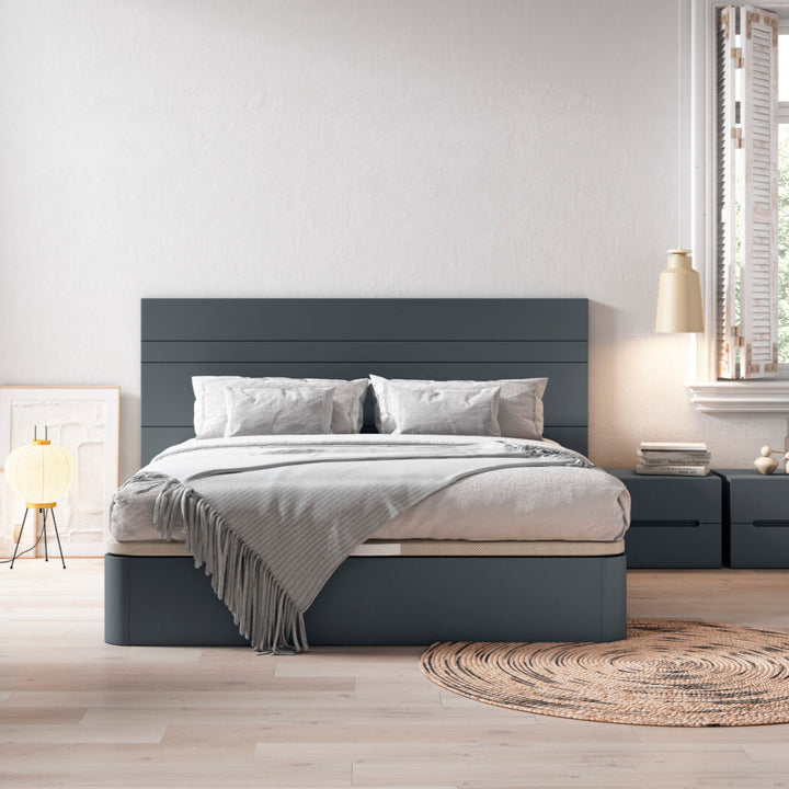 Custom-made lacquered wooden headboard - Danube