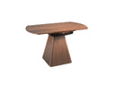 Mesa comedor extensible redonda nogal