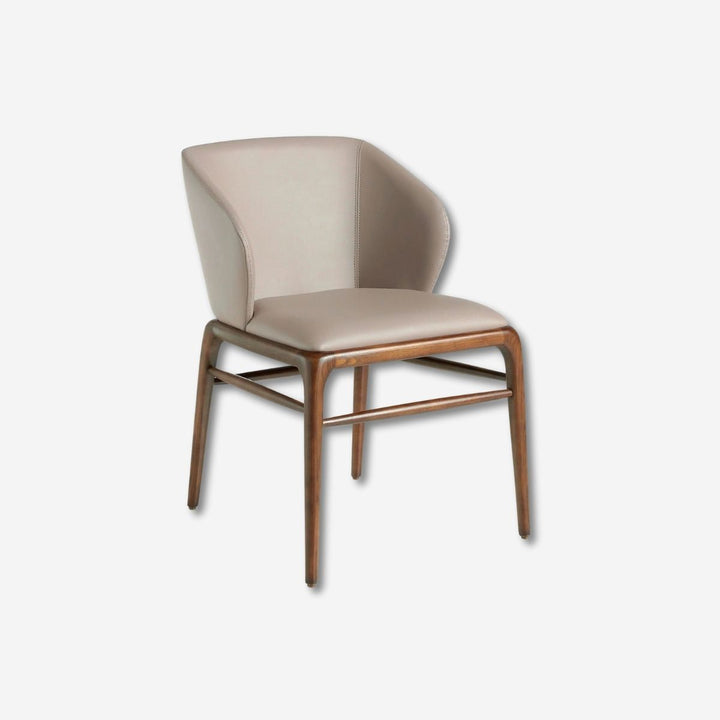 Dark mink leatherette chair