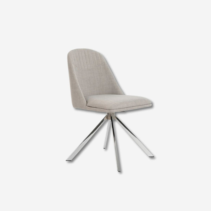 Silla giratoria tela gris