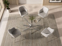 Mesa comedor ovalada cristal templado y acero cromado - Mesa de comedor - El Workshop-Ø200 x 95 x 75 Cm
