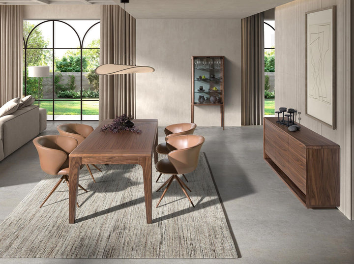 Mesa comedor extensible rectangular nogal - Mesa de comedor - El Workshop-200 x 90 x 75 Cm