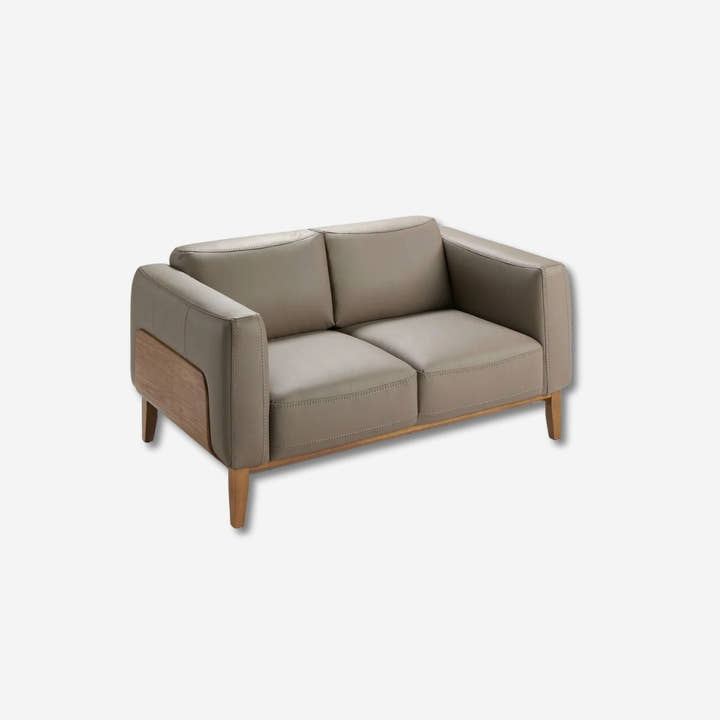 Sofá 2 plazas piel visón - Sofá - El Workshop - Visón