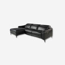 Relaxfauteuil links zwart leer