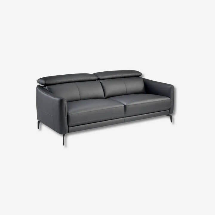 Sofá 3 plazas piel negro - Sofá - El Workshop - negro