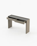 Mesa consola Samos - Mesa consola - El Workshop - Chapa de eucalipto gris mate